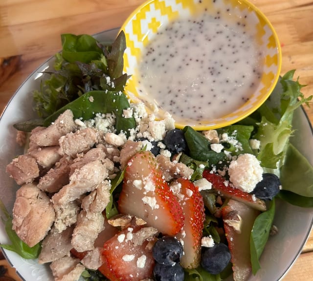 Chicken Berry Salad .