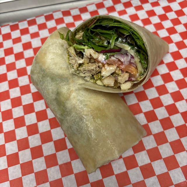 Chicken Pesto Wrap.