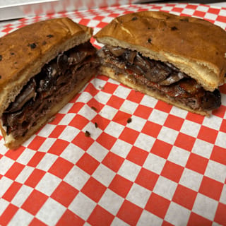 Bacon Mushroom Swiss Burger (BMS)