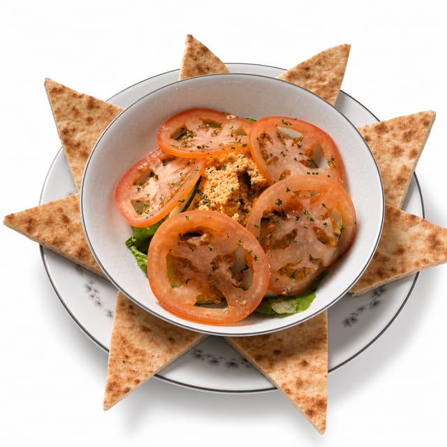 Roasted Red Pepper Garden Hummus.