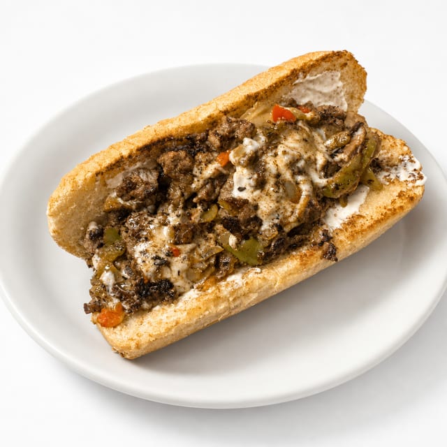 Philly Cheese Steak Sandwich.